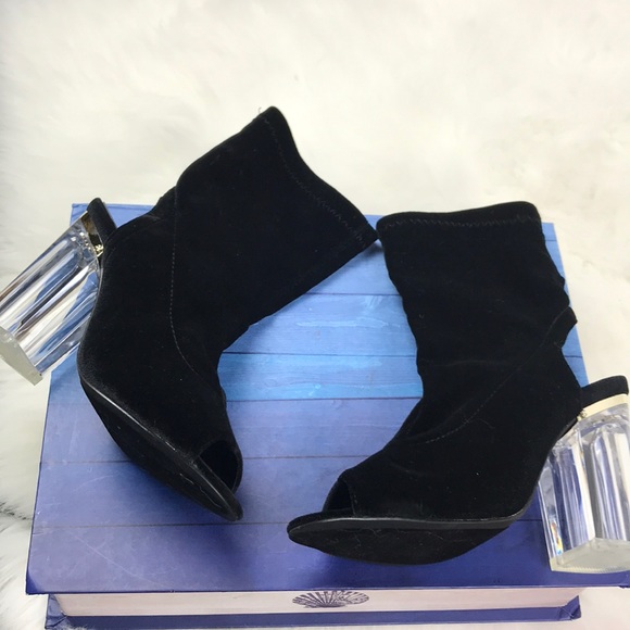 Pep Toe Suede Booties - Picture 7 of 7